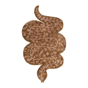 Bongusta Snake Rug, håndtuftet slange tæppe